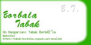 borbala tabak business card